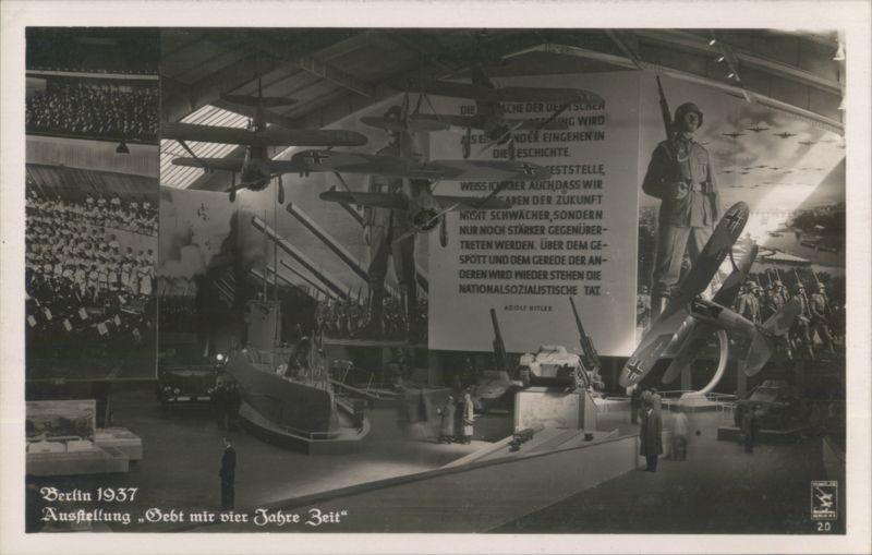 1937 Gebt mir vier Jahre Zeit Exhibition Berlin Germany