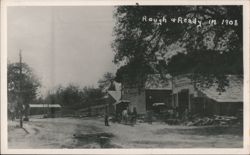 W.H. Fippin General Blacksmith Shop, Rough & Ready, 1908 Postcard