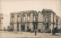 Damaged Building at 74 Balderas Avenue Postcard