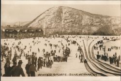 Winter Sports at Bear Mountain Park Postcard