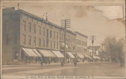 East Side of South Broad Street, Norwich, New York Postcard