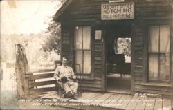 Uncle Ike's Son at U.S. Post Office in Notch, Missouri Postcard