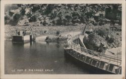 Dam 3, Big Creek, Florence Lake Dam Postcard