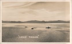 Boats on Lake Tahoe Postcard