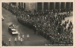 Olympia Torch Relay Staffellauf in Berlin Postcard