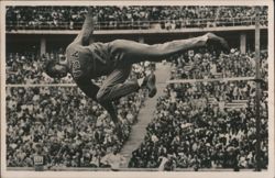 Cornelius Johnson High Jump 1936 Berlin Olympic Games Postcard