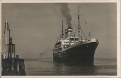 Schnelldampfer New York Hamburg-Amerika Linie Postcard