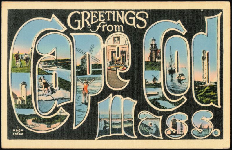Greetings from Cape Cod, Massachusetts Large Letter View