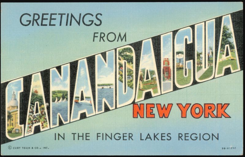 Greetings from Canandaigua, New York, Finger Lakes Region