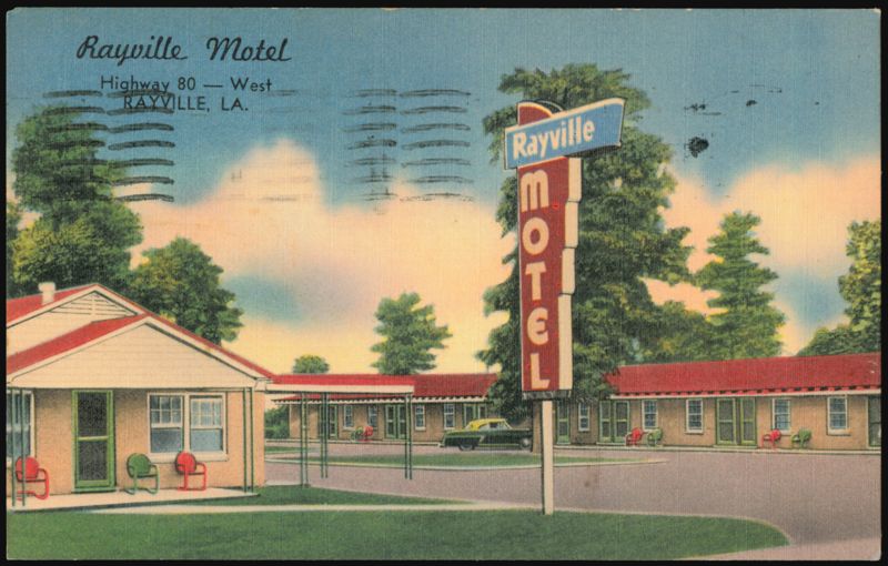 Rayville Motel, Highway 80 West, Louisiana