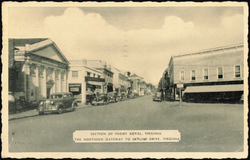 Street Scene, Northern Gateway to Skyline Drive Front Royal Virginia