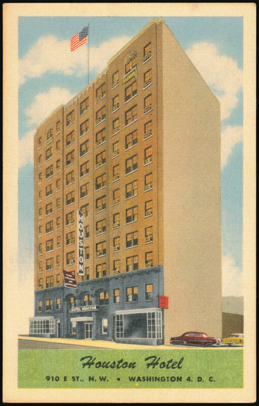 Hotel Houston, 910 E St. N.W., Washington D.C. District of Columbia