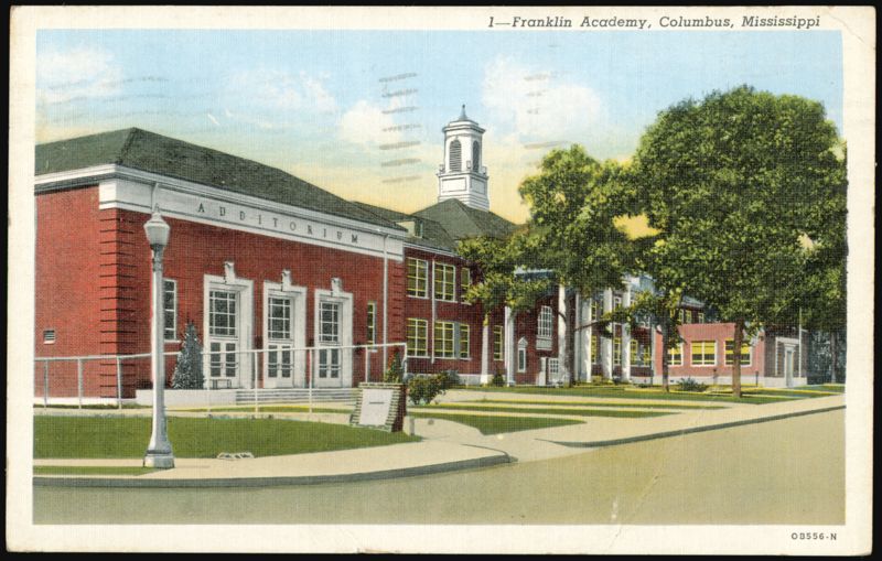Franklin Academy, First Public School in Mississippi Columbus