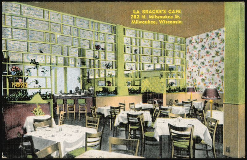 La Bracke's Cafe Interior, 782 N. Milwaukee St. Wisconsin