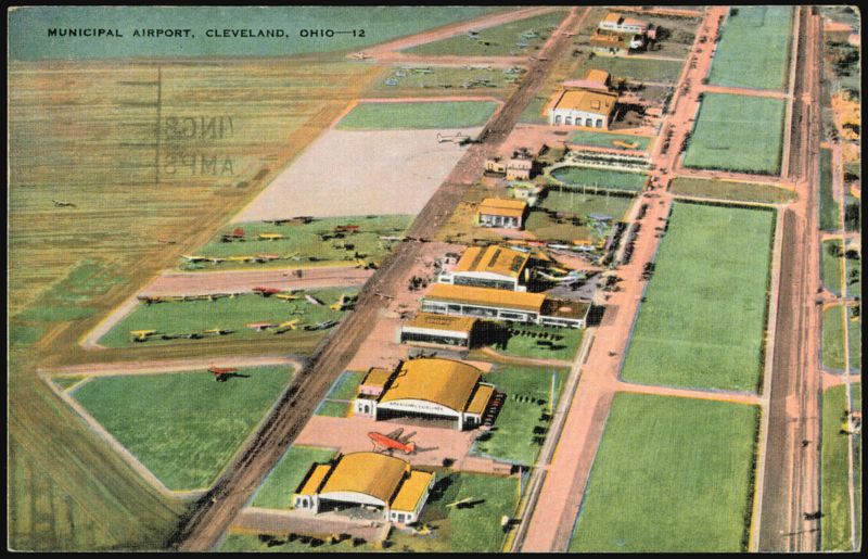 Municipal Airport Aerial View, Cleveland, Ohio