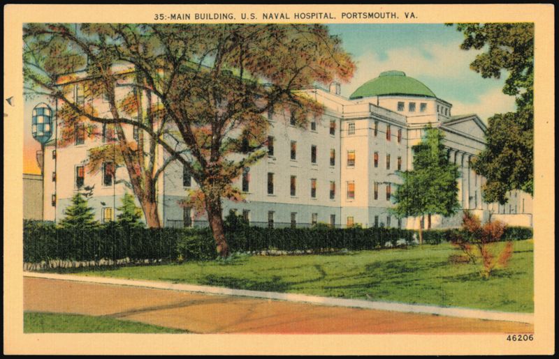 Main Building, U.S. Naval Hospital, Portsmouth, VA Virginia