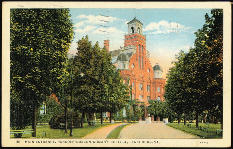 Main Entrance, Randolph-Macon Woman's College Lynchburg Virginia
