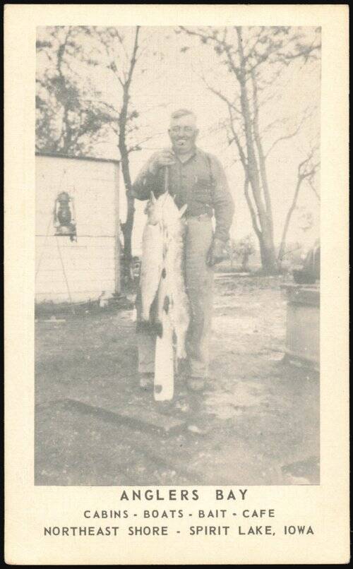 Anglers Bay Fishing on Spirit Lake, Iowa