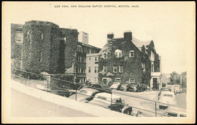 Side View, New England Baptist Hospital, Boston, Mass. Massachusetts