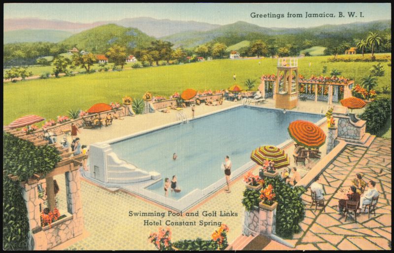 Swimming Pool and Golf Links, Hotel Constant Spring Jamaica