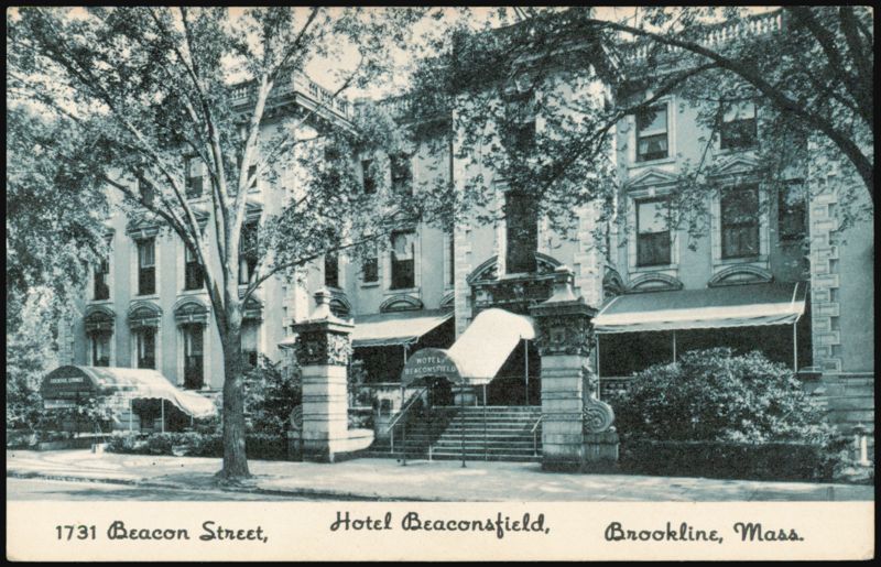 Hotel Beaconsfield, 1731 Beacon Street Brookline Massachusetts