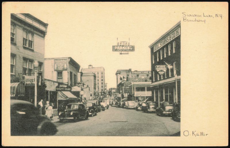 Broadway Street Scene, Saranac Lake, New York O. Kallir