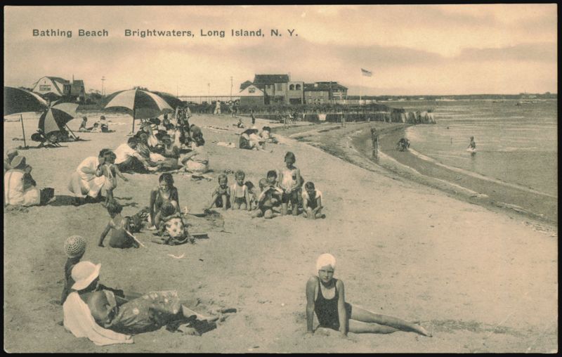Bathing Beach, Brightwaters, Long Island, New York