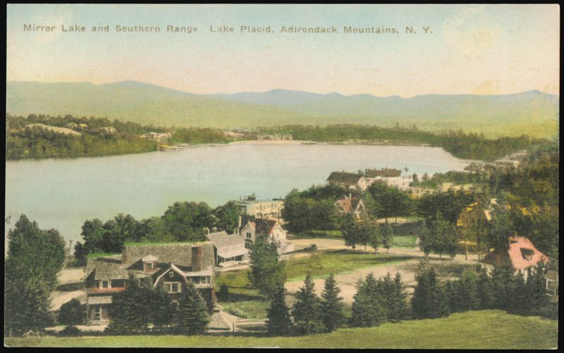 Mirror Lake and Southern Range, Lake Placid, New York