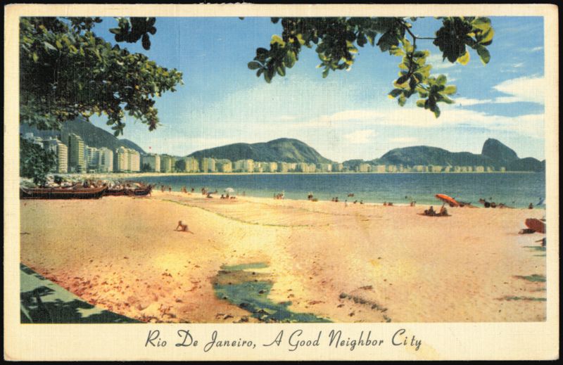 Copacabana Beach, Rio De Janeiro, A Good Neighbor City Brazil