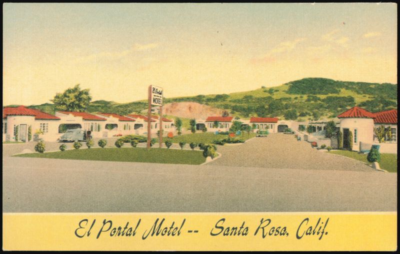 El Portal Motel, Redwood Highway, Santa Rosa, California