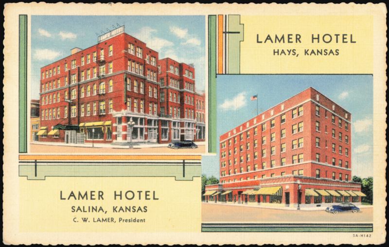Lamer Hotel, Salina and Hays, Kansas