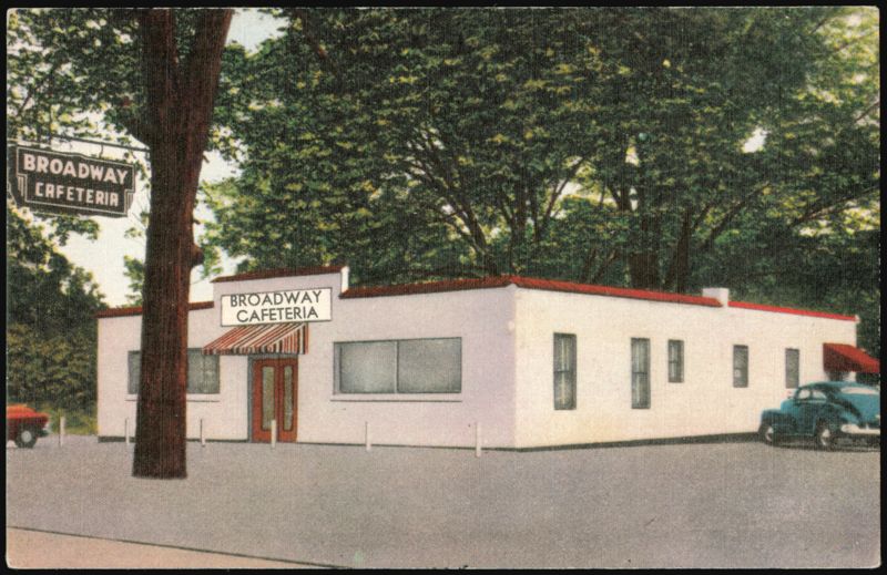 Broadway Cafeteria, Fine Foods, Short Orders & Sandwiches Knoxville Tennessee
