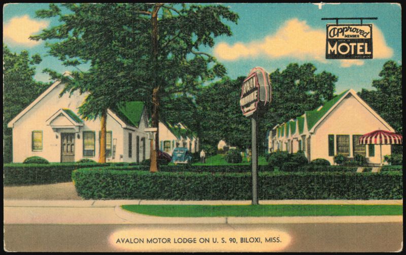 Avalon Motor Lodge on U.S. 90, Biloxi, Mississippi