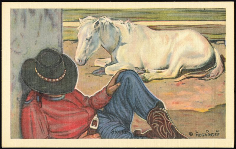 Siesta Lon Megargee Cowboy Western
