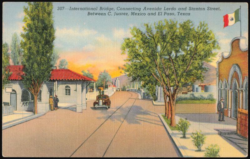 International Bridge, Avenida Lerdo and Stanton Street El Paso Texas