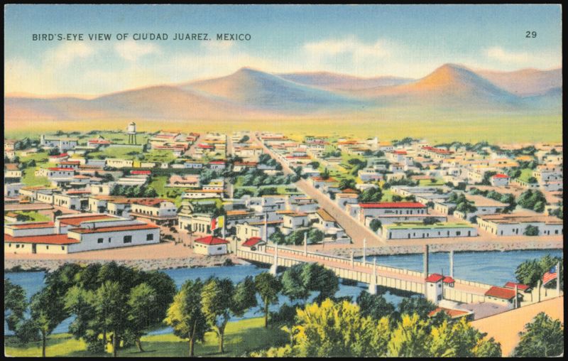 Bird's-Eye View of Ciudad Juarez, Mexico