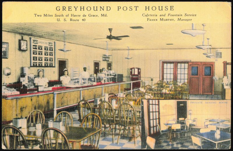 Greyhound Post House, Cafeteria and Fountain Service Havre de Grace Maryland
