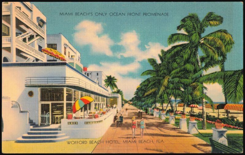 Wofford Beach Hotel, Miami Beach's Only Ocean Front Promenade Florida