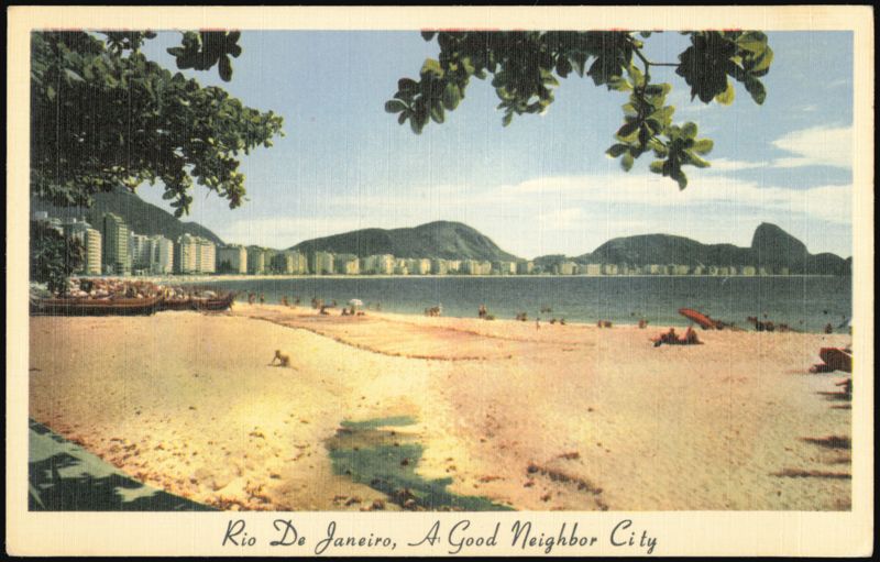Copacabana Beach, Rio De Janeiro, A Good Neighbor City Brazil