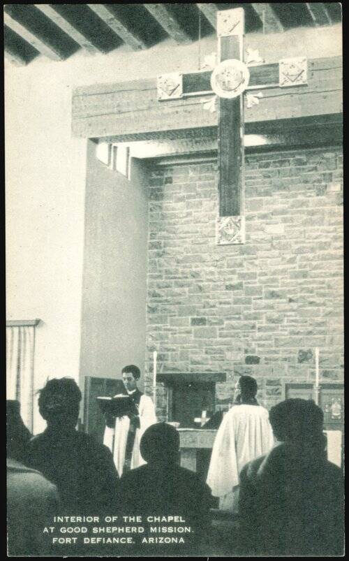 Interior of the Chapel at Good Shepherd Mission Fort Defiance Arizona