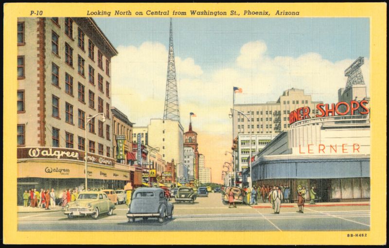 Looking North on Central from Washington Street Phoenix Arizona