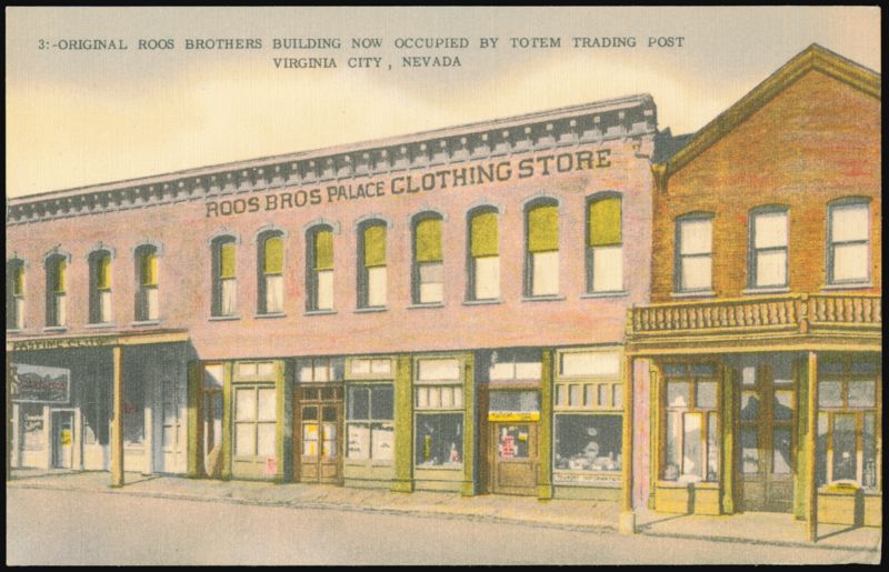Original Roos Brothers Building, Totem Trading Post Virginia City Nevada