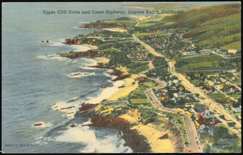 Upper Cliff Drive and Coast Highway, Laguna Beach California