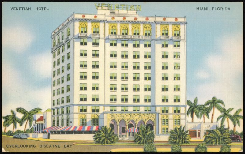 Venetian Hotel, 1451 N. Bayshore Drive, Miami, Florida