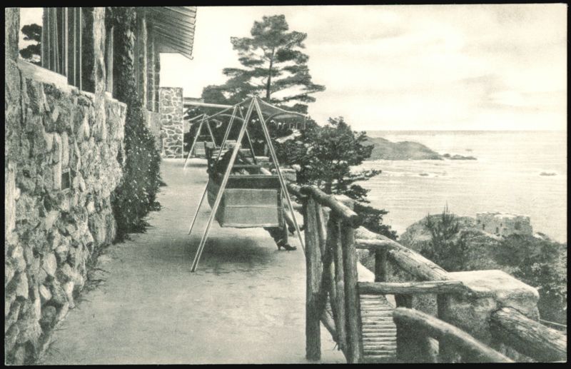 Carmel Highlands Inn Porch Swings Overlooking the Ocean California