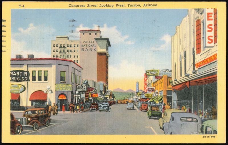 Congress Street Looking West, Tucson, Arizona