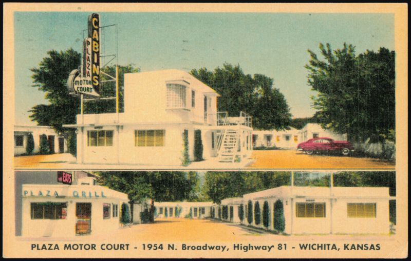 Plaza Motor Court and Plaza Grill, Highway 81 Wichita Kansas