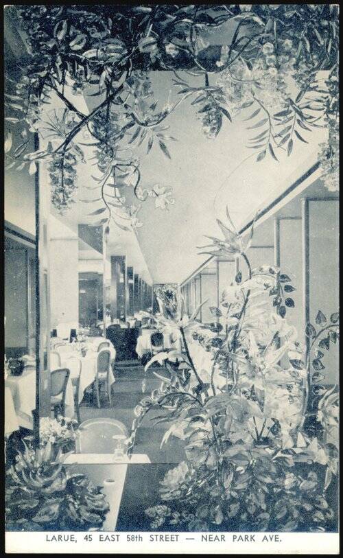 Larue Restaurant, 45 East 58th Street, New York City