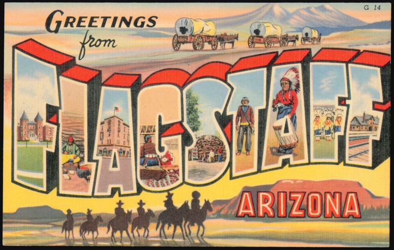 Greetings from Flagstaff, Arizona Large Letter View