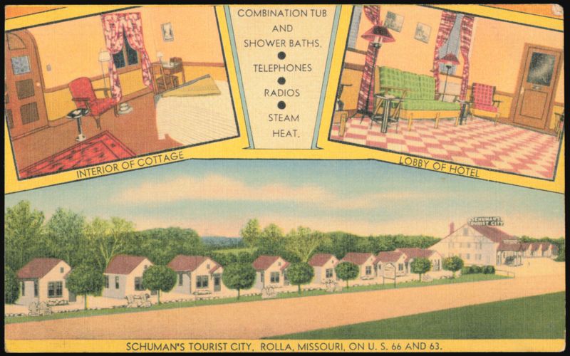 Schuman's Tourist City, Motor Court and Hotel Rolla Missouri